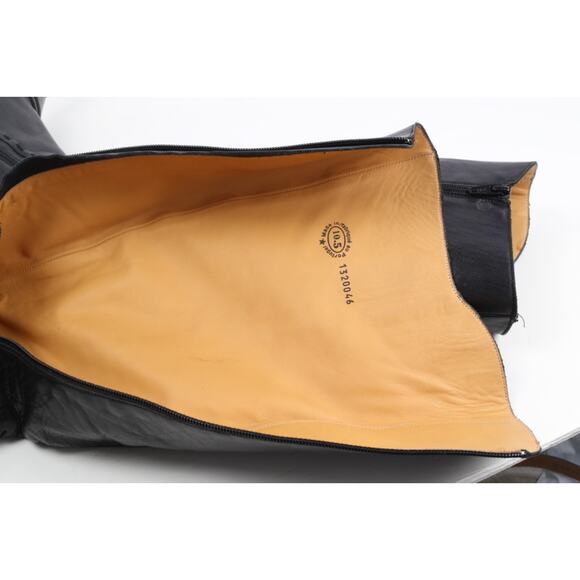 JOHN FLUEVOG Britney Black Leather Knee High Western Cowgirl Boots Size 10.5 - Picture 16 of 16